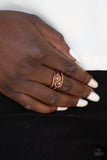 Paparazzi Collect Up Front Copper Ring - The Jewelry Box Collection 