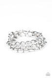 Paparazzi Basic Bliss - Silver Beads - Set of 3 Bracelets - The Jewelry Box Collection 