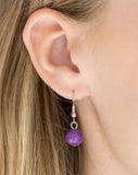 Paparazzi Daytime Drama - Purple Beads - Necklace and matching Earrings