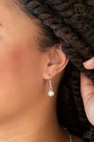 Paparazzi Knockout Queen White Pearl - Silver Necklace and matching pearl earrings