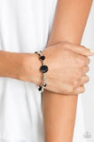 Paparazzi Starry-Eyed Elegance - Black Bracelet