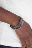 Paparazzi Dizzyingly Demure - Black Bracelet