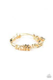 Paparazzi Get The GLOW On The Road - Gold - Opaque Crystal - Stretchy Bands - Bracelets