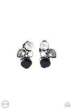 Paparazzi Super Superstar - Black Clip On Earrings