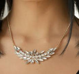 Paparazzi eirs and Graces Gold Gem Necklace and matching Earrings