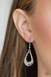 Paparazzi Teardrop Envy - Silver- Teardrops - Necklace and matching Earrings