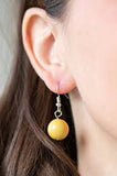 Paparazzi Top Pop - Yellow - Necklace and matching Earrings