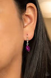 Paparazzi Flair Affair- Purple and Silver Necklace with matching earrings
