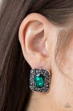 Paparazzi Young Money - Green - Post Earrings