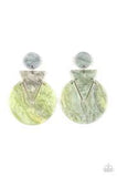 Paparazzi Head Under WATERCOLORS - Multi - Glittery Acrylic Frames - Post Earrings - The Jewelry Box Collection 