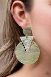 Paparazzi Head Under WATERCOLORS - Multi - Glittery Acrylic Frames - Post Earrings - The Jewelry Box Collection 