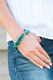 Paparazzi Malibu Masquerade - Green - Bracelets- Fashion Fix / Trend Blend