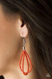 Paparazzi Brazilian Brilliance - Orange Necklace - The Jewelry Box Collection 