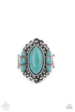 Paparazzi Rustler Road Blue Ring Fashion Fix July 2020