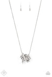 Paparazzi Audacious Attitude - White Necklace