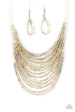 Paparazzi Catwalk Queen - Multi seed Beads - Necklace and matching earrings - The Jewelry Box Collection 