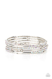 Paparazzi Camera Shy Simmer - Multi Iridescent Bracelet