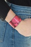 Paparazzi Its a Jungle Out There - Pink Bracelet - The Jewelry Box Collection 
