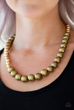 Paparazzi Power to the People Brass Necklace