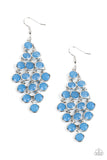 Paparazzi Wifh all Dew Respect Blue Earrings