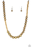 Paparazzi Power to the People Brass Necklace