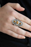 Paparazzi Malibu Mystic Brown Tiger's Eye Stone Silver Ring
