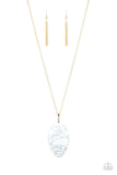 Paparazzi Santa Fe Simplicity White Necklace - The Jewelry Box Collection 